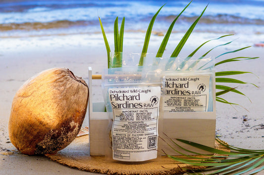 Dehydrated Wild Caught Pilchard Sardines for Cats & Dogs — 100% Single Ingredient | Raw Instincts Florida | 2 oz